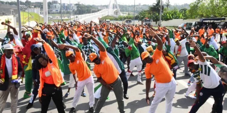 Can 2023 Les supporters ivoiriens célèbrent la paix L Info Express