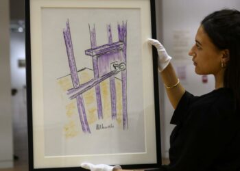 New York: Un tableau signé Nelson Mandela vendu aux enchères