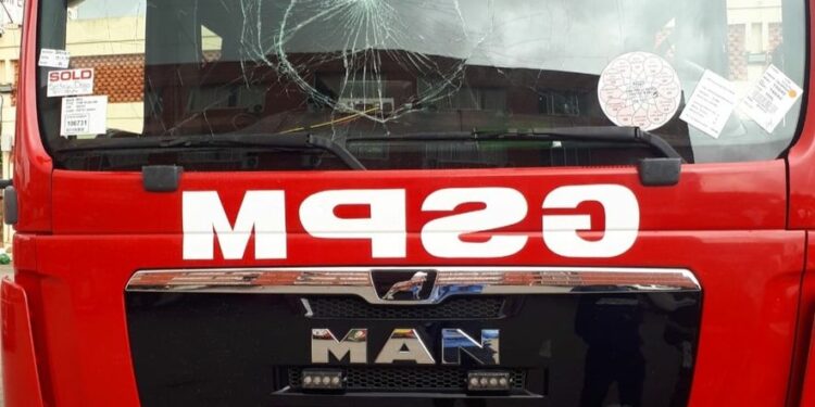 Yopougon Sideci Palais: Un Fourgon  (nouvelle acquisition) du GSPM caillassé, les faits