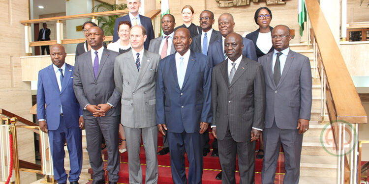 Côte d’Ivoire: Le prince Edward du Royaume Uni reçu par le vice-président