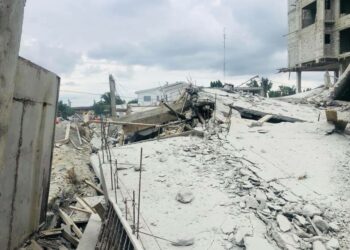 Cocody Angré: Effondrement d’un immeuble en construction