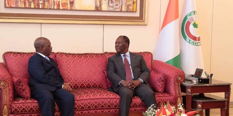 Côte d’Ivoire : L’ambassadeur du Koweit, Amadou Soumahoro et Abdallah Boureima reçus par le président Ouattara