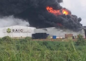 Abengourou: Un incendie ravage une usine de transformation de caoutchouc