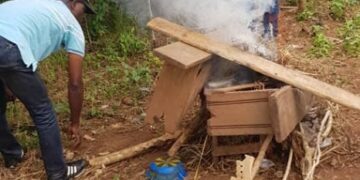Yamoussoukro : destruction d&rsquo;un fumoir situé en face de la fondation FHB pour la paix