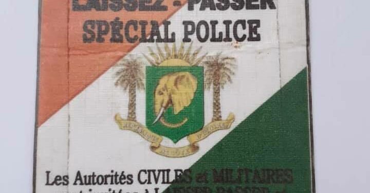 Côte d’Ivoire: La police informe qu’elle n’édicte pas de «laissez-passer»