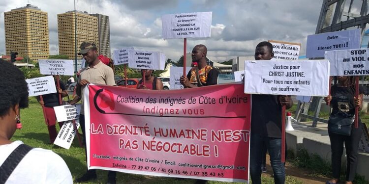 Abidjan : La société civile marche au Plateau contre le viol des enfants