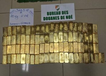 Frontière ivoiro-Ghanéenne: 81 lingots d’or saisis à Noé