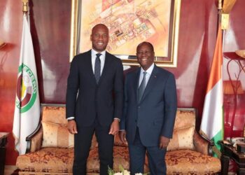 Côte d’Ivoire: Drogba chez le président Alassane Ouattara et son épouse