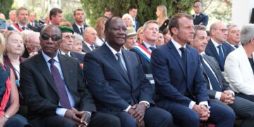 Le président Ouattara commémore le 75e anniversaire du débarquement de Provence, aux cotés de Macron et Condé