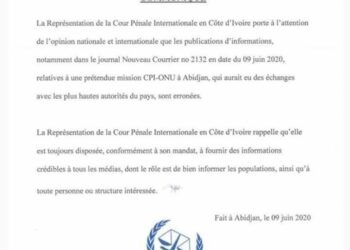 Côte d’Ivoire/ Fakenews: La CPI épingle le journal le nouveau Courrier