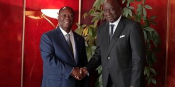 Côte d&rsquo;Ivoire : l&rsquo;ambassadeur du Sénégal fait ses adieux au Président Ouattara