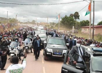 Visite d&rsquo;État dans le Moronou : Le président  Ouattara  accueilli dans la ferveur populaire