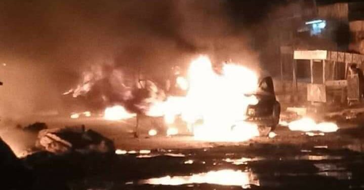 Yopougon : Un autobus et cinq véhicules incendiés