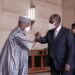 L’entretien du Président Alassane OUATTARA, avec M. Zubairu DADA, Ministre nigérian, délégué aux affaires étrangères. Photos : DR