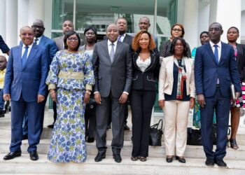 Droit de l’Homme : le nouveau bureau du Conseil National des Droits de l’Homme (CNDH) présenté au Premier Ministre Amadou Gon Coulibaly