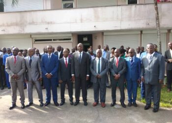 Université FHB : cérémonie de salut aux couleurs en présence du ministre Mabri