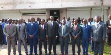Université FHB : cérémonie de salut aux couleurs en présence du ministre Mabri