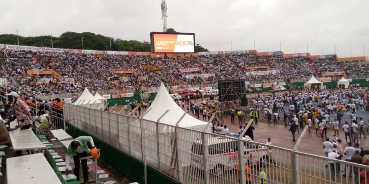 Rhdp/Investiture du candidat Ouattara: le Félicia plein à craquer, sécurité renforcée