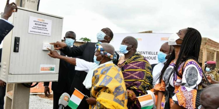 Electricité : 1500 habitants du quartier Marahoué (Bouaflé) accèdent à l’électricité