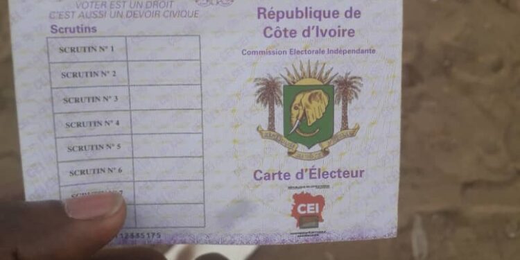 Présidentielle en Côte d’Ivoire : 3 084 288 cartes électeur retirées du 14 au 25 octobre 2020