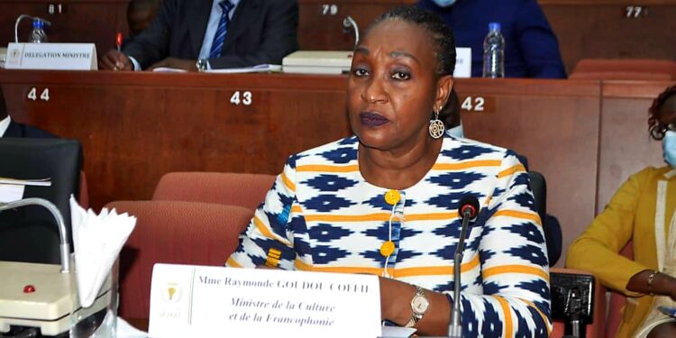 Sénat/ Mme Raymonde Goudou Coffie présente le budget programme 2021 de son ministère.