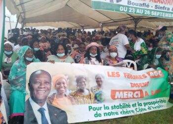 Côte d’Ivoire/Visite d’État: Grande mobilisation des populations de la Marahoué au meeting de clôture à Bouaflé