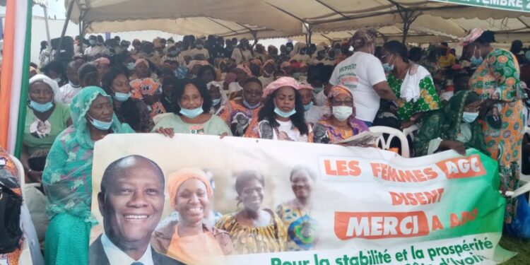 Côte d’Ivoire/Visite d’État: Grande mobilisation des populations de la Marahoué au meeting de clôture à Bouaflé