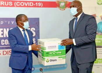 Covid-19 : deux entreprises citoyennes apportent un appui en matériels sanitaires au gouvernement ivoirien