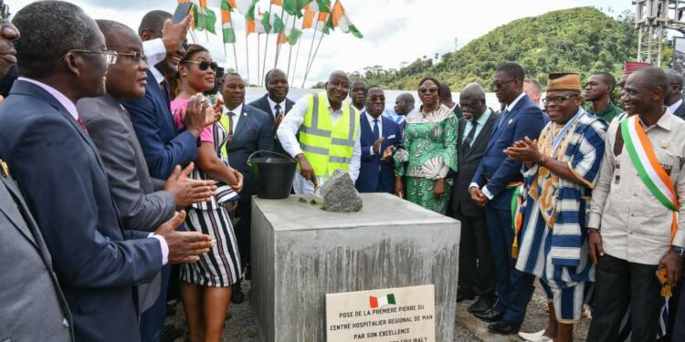 Santé : Le Premier Ministre Amadou Gon Coulibaly lance les travaux du nouveau CHR de Man