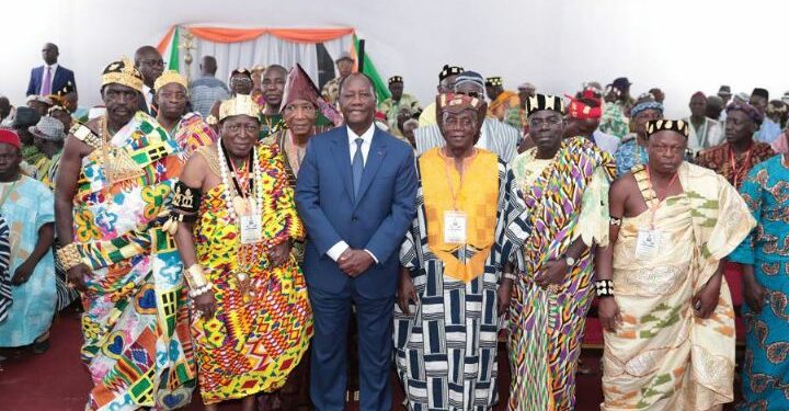 Yamoussoukro/Après la décision de Ouattara de renoncer à un 3e mandat : les rois et chefs traditionnels saluent cette décision « historique »