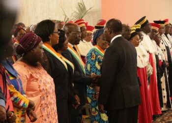 Discours du Chef de l’Etat,lors des échanges de Vœux de Nouvel An avec les Membres des Institutions de la République