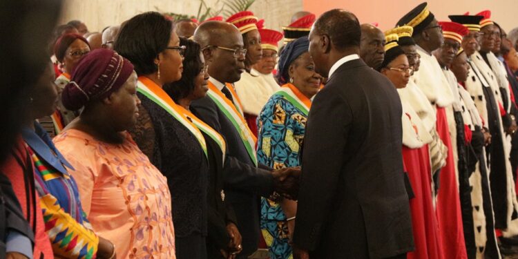 Discours du Chef de l’Etat,lors des échanges de Vœux de Nouvel An avec les Membres des Institutions de la République