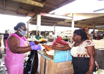 Coronavirus – Jaqueville : Sensibilisation, don de kits sanitaires et alimentaires aux populations par L’ONG Nklo Bakan.