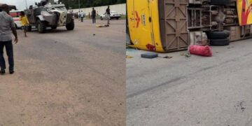 Yamoussoukro : une collision entre un char et un car fait plusieurs blessés