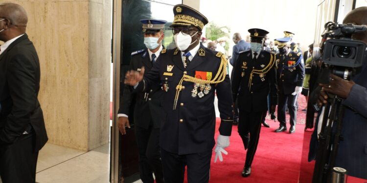 L’Album photos de la cérémonie de présentation des vœux de nouvel an des armées et du corps diplomatique au Chef de l’Etat Alassane Ouattara. . Photos : Saint Cyrille