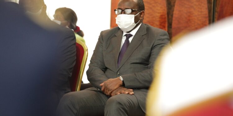 L’Album photos de la cérémonie de présentation des vœux de nouvel an des armées et du corps diplomatique au Chef de l’Etat Alassane Ouattara. . Photos : Saint Cyrille