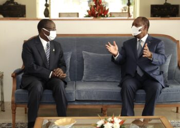 Côte d’Ivoire: de retour d’un séjour médical de 8 mois, Jeannot Ahoussou reçu par le président Ouattara
