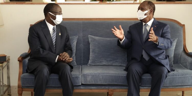 Côte d’Ivoire: de retour d’un séjour médical de 8 mois, Jeannot Ahoussou reçu par le président Ouattara