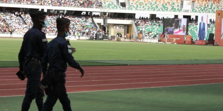 L&rsquo;album photos de l&rsquo;hommage du Rhdp au premier Hamed Bakayoko au stade olympique à Abidjan le mercredi 17 mars. Photos : Saint Cyrille