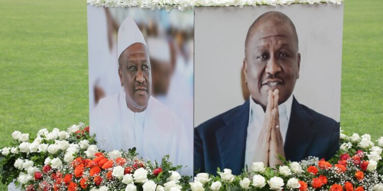 L&rsquo;album photos de l&rsquo;hommage du Rhdp au premier Hamed Bakayoko au stade olympique à Abidjan le mercredi 17 mars. Photos : Saint Cyrille