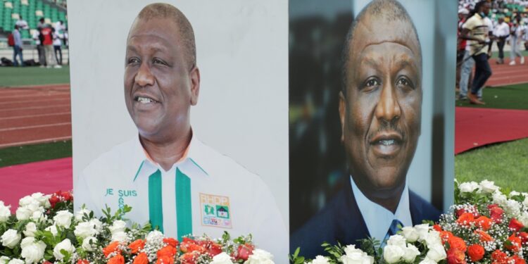 L&rsquo;album photos de l&rsquo;hommage du Rhdp au premier Hamed Bakayoko au stade olympique à Abidjan le mercredi 17 mars. Photos : Saint Cyrille