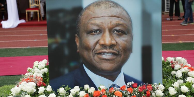 L&rsquo;album photos de l&rsquo;hommage du Rhdp au premier Hamed Bakayoko au stade olympique à Abidjan le mercredi 17 mars. Photos : Saint Cyrille