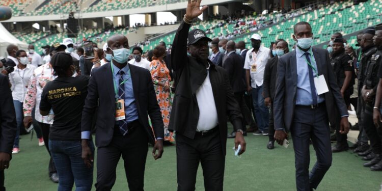 L&rsquo;album photos de l&rsquo;hommage du Rhdp au premier Hamed Bakayoko au stade olympique à Abidjan le mercredi 17 mars. Photos : Saint Cyrille