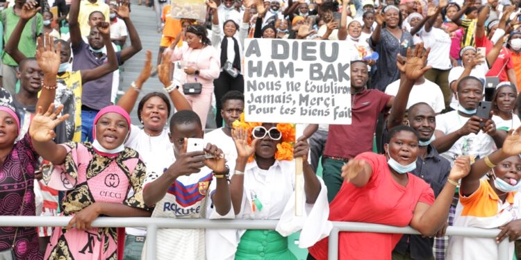 L&rsquo;album photos de l&rsquo;hommage du Rhdp au premier Hamed Bakayoko au stade olympique à Abidjan le mercredi 17 mars. Photos : Saint Cyrille