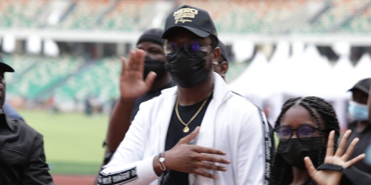 L&rsquo;album photos de l&rsquo;hommage du Rhdp au premier Hamed Bakayoko au stade olympique à Abidjan le mercredi 17 mars. Photos : Saint Cyrille