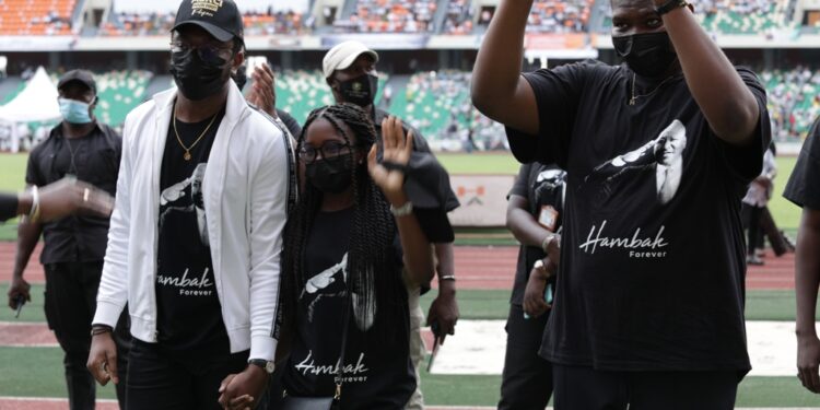 L&rsquo;album photos de l&rsquo;hommage du Rhdp au premier Hamed Bakayoko au stade olympique à Abidjan le mercredi 17 mars. Photos : Saint Cyrille