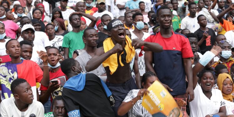 L&rsquo;album photos de l&rsquo;hommage du Rhdp au premier Hamed Bakayoko au stade olympique à Abidjan le mercredi 17 mars. Photos : Saint Cyrille