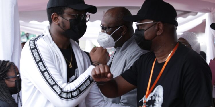 L&rsquo;album photos de l&rsquo;hommage du Rhdp au premier Hamed Bakayoko au stade olympique à Abidjan le mercredi 17 mars. Photos : Saint Cyrille