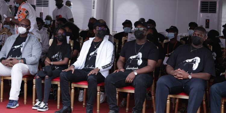 L&rsquo;album photos de l&rsquo;hommage du Rhdp au premier Hamed Bakayoko au stade olympique à Abidjan le mercredi 17 mars. Photos : Saint Cyrille