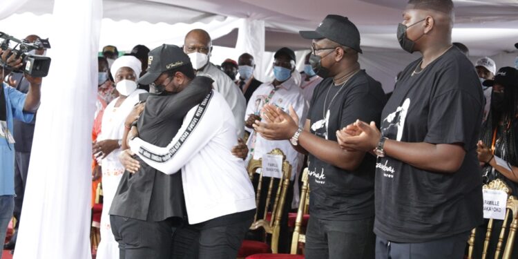 L&rsquo;album photos de l&rsquo;hommage du Rhdp au premier Hamed Bakayoko au stade olympique à Abidjan le mercredi 17 mars. Photos : Saint Cyrille